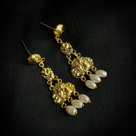 handcrafted nakshi earrings