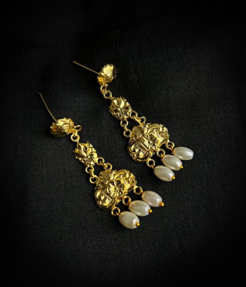 handcrafted nakshi earrings