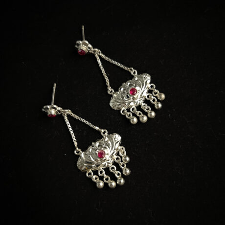 The Simple and Regular wear Silver Earings.