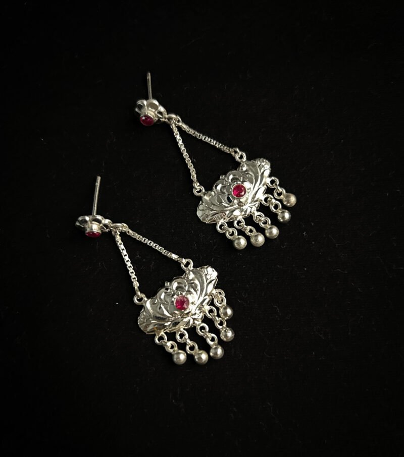 The Simple and Regular wear Silver Earings.