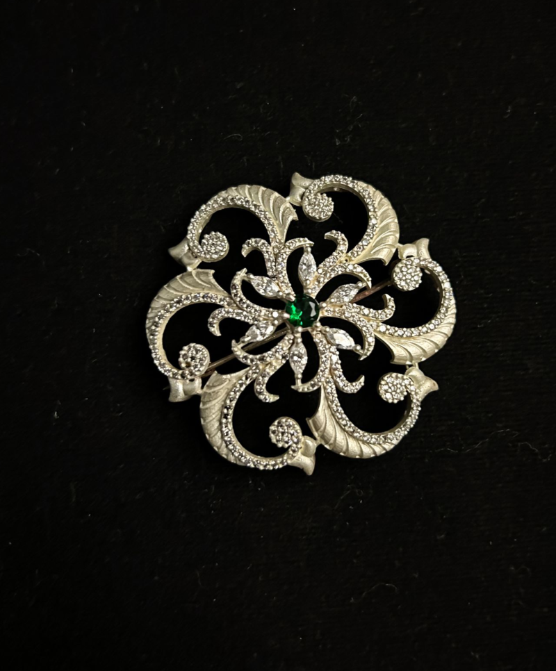 Traditional Pure Silver Broach