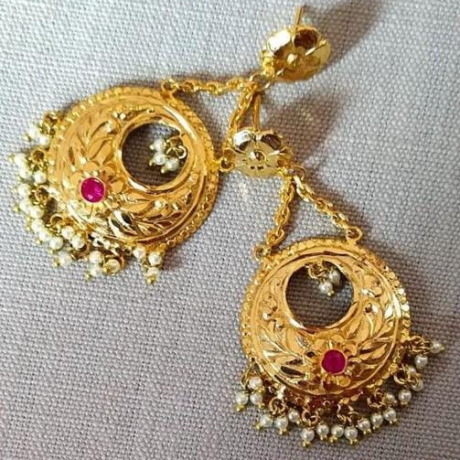 latest design world Top 100 gold kanbala earrings designs for girls | By J  J JewellersFacebook