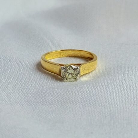 Solitaire Real Gold Diamond Ring