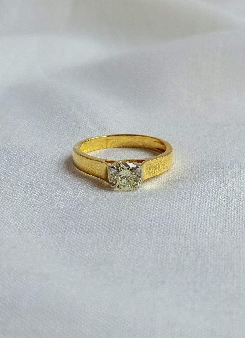 Solitaire Real Gold Diamond Ring