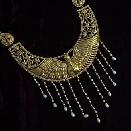 Traditional Hansa Necklace with Pearls