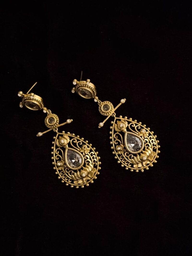 Traditional Kathi Poddo Earrings