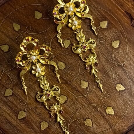Victorian Orchid Earrings