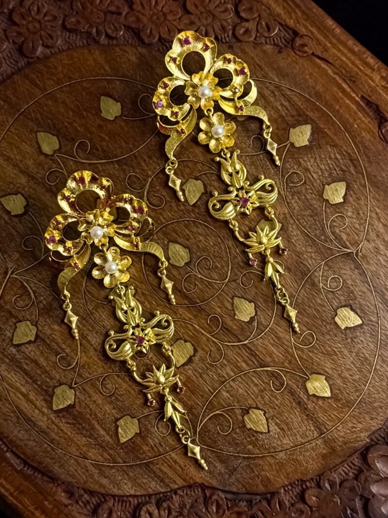 Victorian Orchid Earrings