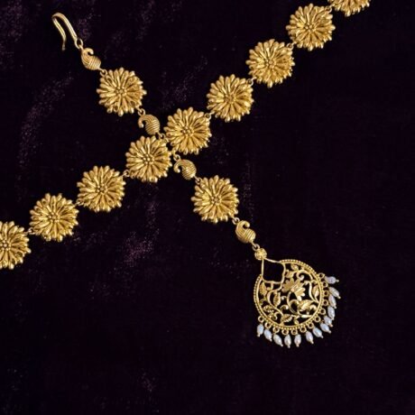 Handcrafted Matha Patti with Pearl