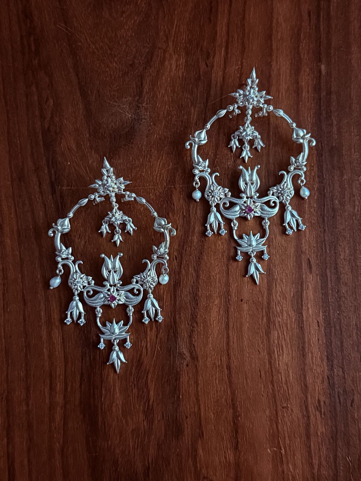Traditional Jhar Poddo Lonthon Earings