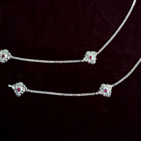 Teen-ful Silver Anklet