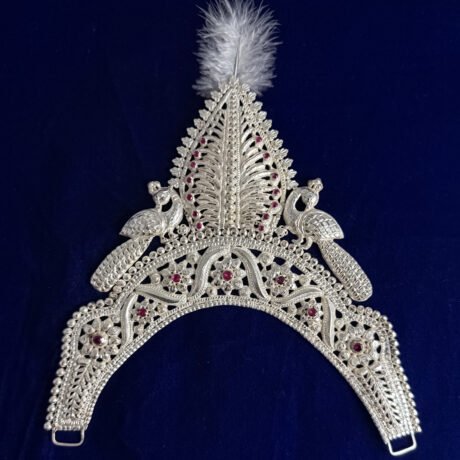 Traditional Silver Divine Mukut