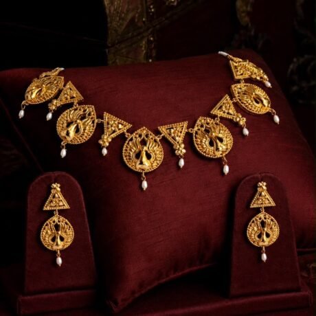 Traditional Tribhuz Mayur Necklace
