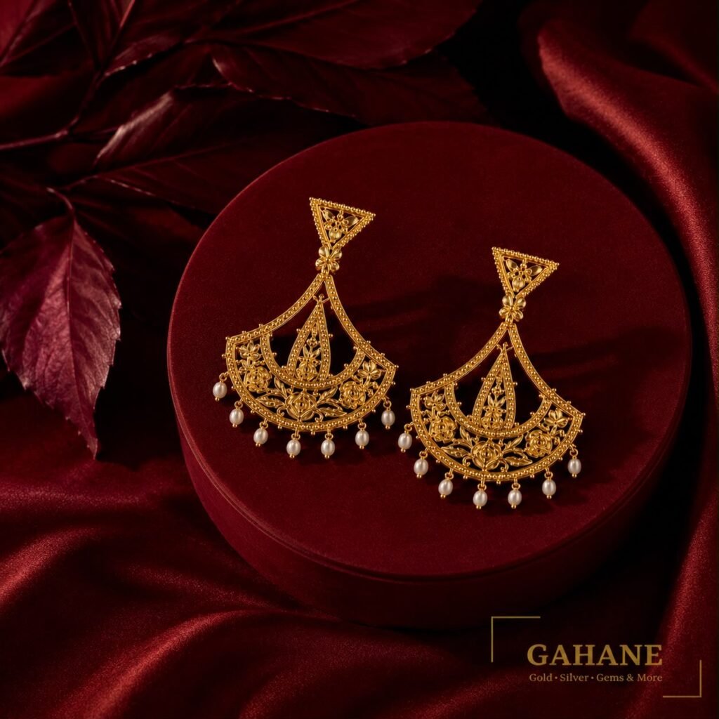 Traditional Tribhuz Earrings