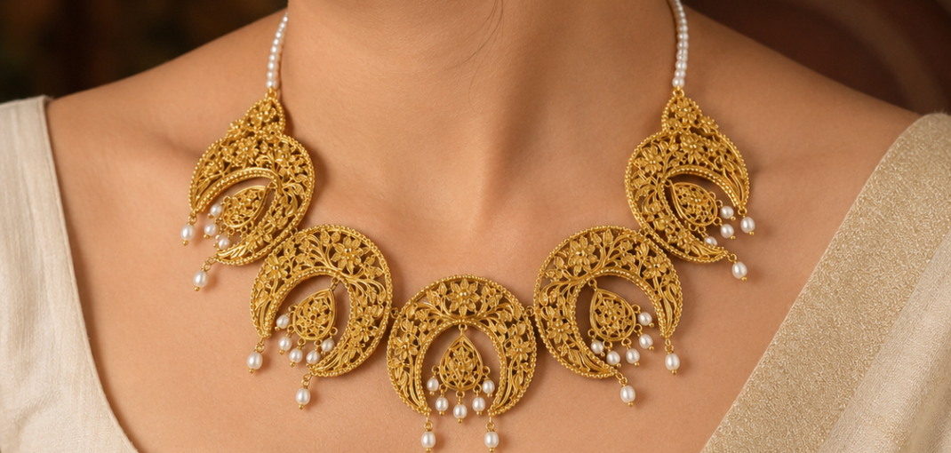 Traditional Half Chand Pradip Necklace
