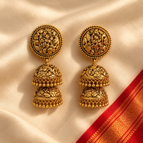 Du thak Jhumko Earrings